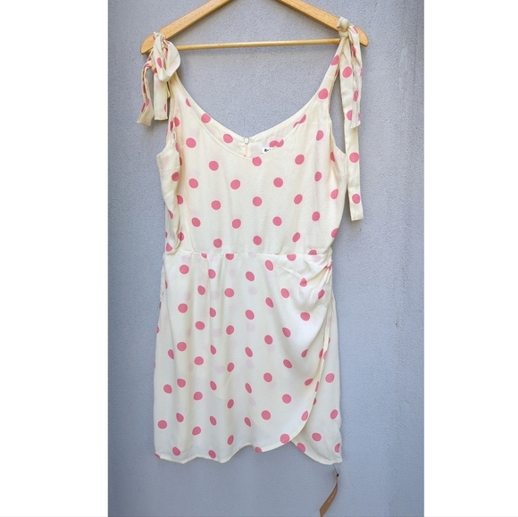 NWT Reformation Yves Polka Dot Mini Dress – Retro Coquette Feminine - Size 12 - Picture 5 of 8